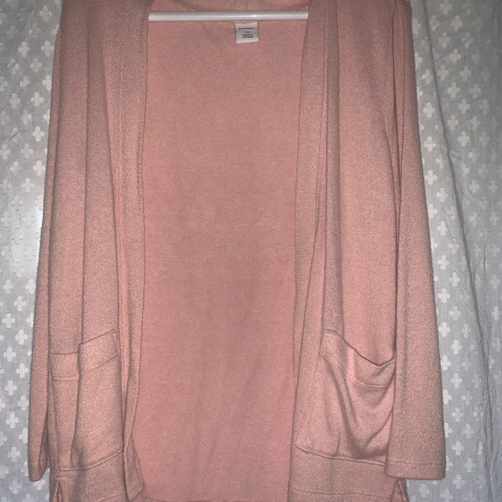 Old Navy Pink Long Sleeved Cardigan w/ Pockets 5T